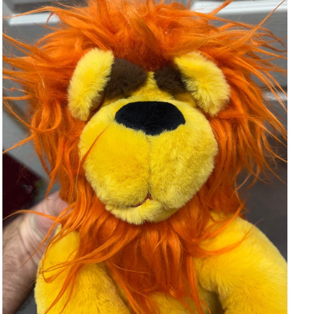 Gigglescape Target 12" Yellow Lion Orange Mane Sitting Stuffed Animal Plush 2024